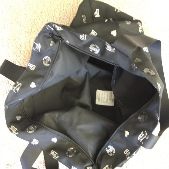 Pink Victoria’s Secret Zippered Canvas Tote NWT - Picture 5 of 8